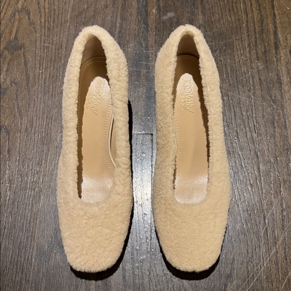 Fluffy Cream Women's Shoes - Picture 2 of 3